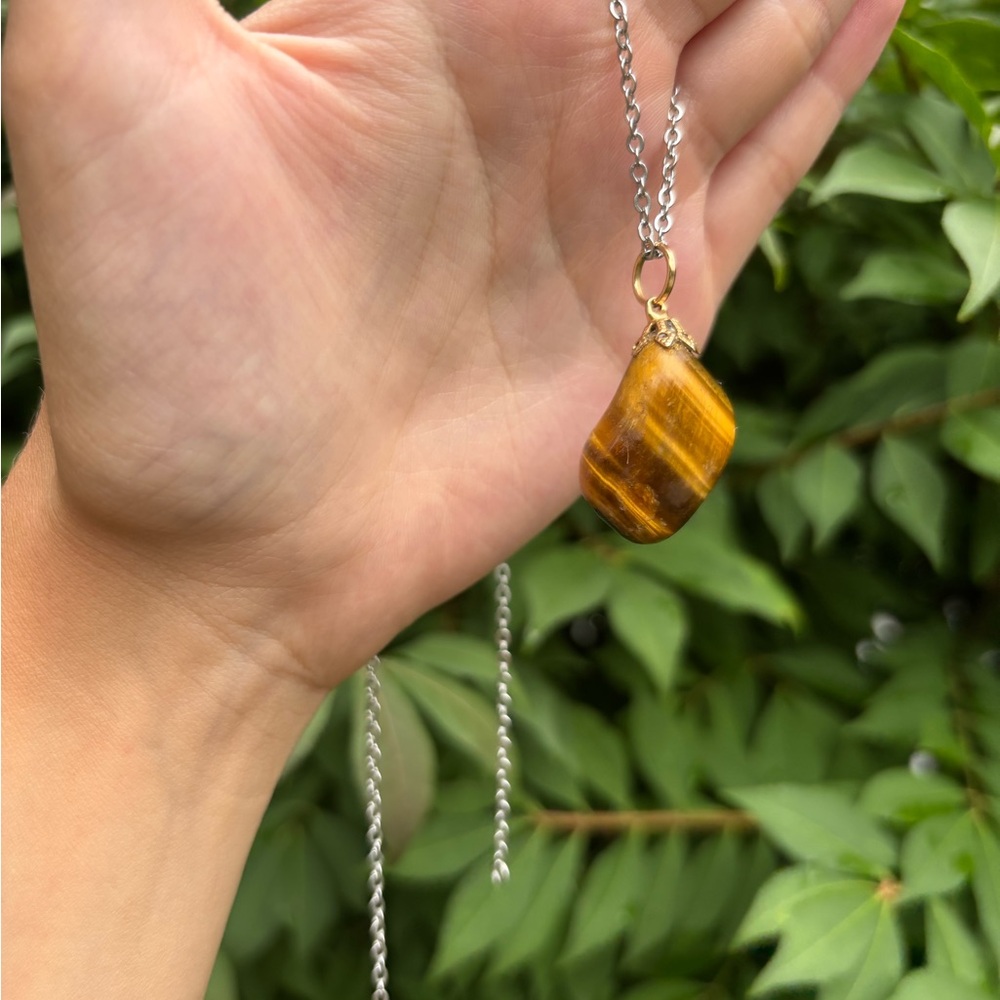 Handmade Banded Tigers Eye necklace